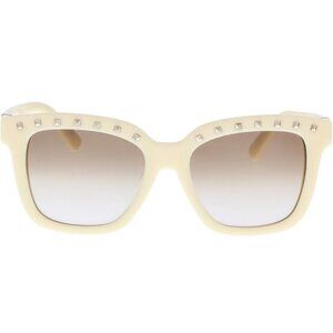 Valentino Garavani  - V660SA 103 Rockstud Ivory Sunglasses, Bone w/Studs, New